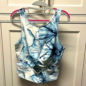 Calia Blue & White Crop Top